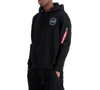 Alpha Industries Space Shuttle Hoody Hooded Sweat for Men Black/Neon Purple