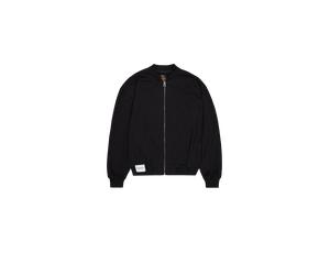 Alpha Industries Studio Edition Fleece Bomber Jacket Women Bomber Jackets for Women Size L - black