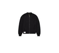 Alpha Industries Studio Edition Fleece Bomber Jacket Women Bomber Jackets for Women Size S - black