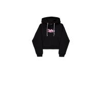 Alpha Industries Studio Rainbow Cropped Hoodie Women for Women Size M - black