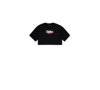 Alpha Industries Studio Rainbow Cropped T-Shirt Women for Women Size L - black