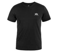 Alpha Industries Men's Basic T Small Logo T-Shirt, Black, Large