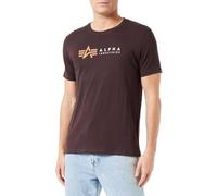 Alpha Industries T-Shirt for Men, Hunter Brown, M