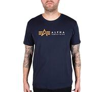 Alpha Industries T-Shirt for Men, Rep.Blue, L
