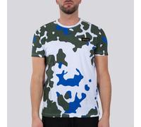 Alpha Industries Tactical Camo T T-Shirt, white-green, size S for Men