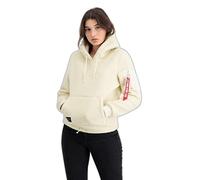 Alpha Industries Teddy Hooded Sweat for Ladies Off White