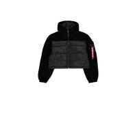 Alpha Industries Teddy Puffer Winter Jacket Women Jackets for Women Size S - black