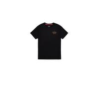 Alpha Industries Tonal Logo Print T-Shirt for Men Size S - black