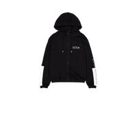 Alpha Industries Track Alpha Jacket Hoodies for Men Size 2XL - black
