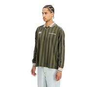Alpha Industries Track Tricot Polo Longsleeve for Men Size XL - dark olive