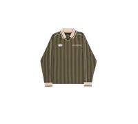Alpha Industries Track Tricot Polo Longsleeve for Men Size 3XL - dark olive