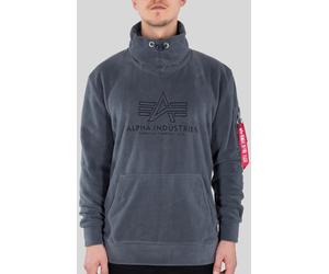 Alpha Industries Turtle-Neck Polar Fleece Pullover, grey, size S for Men