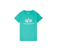 Alpha Industries Unisex Kid's Basic Teens T-Shirt, Atomic Green, 16 Years