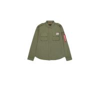 Alpha Industries Urban Military Shirt Overshirts for Men Size XS - dark olive