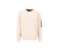 Alpha Industries USN Blood Chit Sweatshirt for Men Size 2XL - jet stream white