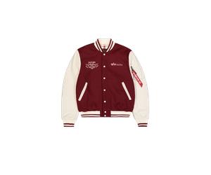 Alpha Industries Varsity Air Force Jacket Jackets for Men Size 2XL - burgundy
