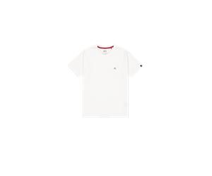 Alpha Industries Waffle Small Logo T-Shirt for Men Size L - white