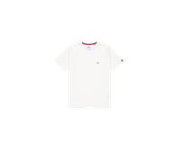 Alpha Industries Waffle Small Logo T-Shirt for Men Size XL - white