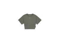 Alpha Industries Waisted T-Shirt Women for Women Size M - dark olive