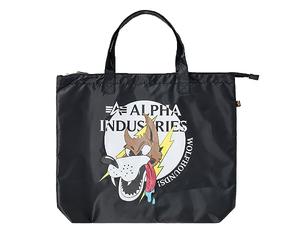 Alpha Industries Wolfhounds Zip Shopper Practical Shopping Bag Black