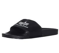 Alpha Industries Women's Alpha Slider Slides, Black, 5 UK