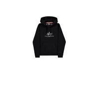 Women's hooded sweatshirt Alpha Industries Basic Leo Big Logo Noir XS