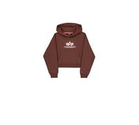 Alpha Industries Women's Basic BL PP Hoodie, Powder Brown, M