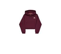 Alpha Industries Basic Small Logo Hoodie Women for Women Size S - dark cherry