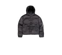 Alpha Industries Cloud Puffer Bomber Winter Jacket Women Winter Jackets for Women Size S - vintage grey