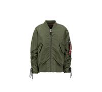 Alpha Industries Womens CWU MA-1 Bomber Jacket Women - Green - Size Small/Medium