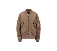 Alpha Industries Womens CWU MA-1 No Cords Bomber Jacket Women - Brown - Size L/XL
