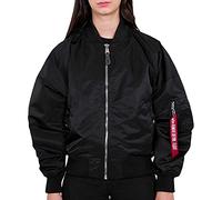 ALPHA INDUSTRIES Women's MA-1 OS LW Wmn Jacket, Black, S