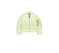 Alpha Industries Women's MA-1 Padded Bomber Jacket, Arctic Lime, XS