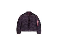 Alpha Industries Women's MA-1 Padded Bomber Jacket, Plum, M