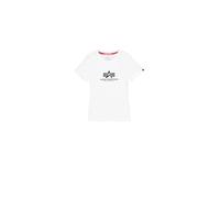 Alpha Industries Womens New Basic for Ladies T-Shirt, White, L UK