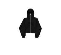 Alpha Industries Women's Rhinestone World Zip Hoodie Jacket, Black, S