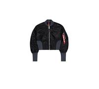 Alpha Industries Waisted MA-1 Bomber Jacket Women for Women Size S - black