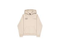 Alpha Industries World Logo Backprint Hoodie for Men Size M - organic beige