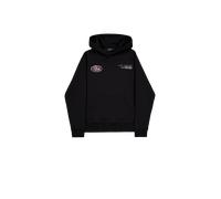 Alpha Industries World Logo Metallic Backprint Hoodie for Men Size XL - black