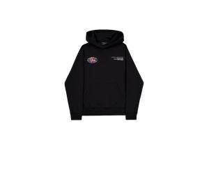 Alpha Industries World Logo Metallic Backprint Hoodie for Men Size XL - black