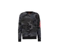 Alpha Industries X-Fit Camo Sweatshirt for Men Size 3XL - black camo
