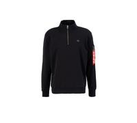 Alpha Industries X-Fit Half Zip Sweatshirt for Men Size L - black