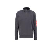 Alpha Industries X-Fit Half Zip Sweatshirt for Men Size M - vintage grey