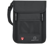 Alpha Keeper Travel Neck Wallet - Hidden RFID Pouch Passport Holder for Women and Men - Includes 2 Luggage Tags