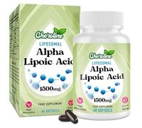 Alpha Lipoic Acid 1500mg, Liposomal High Absorption ALA Supplement, 4-in-1 Formula with Acetyl-L-Carnitine, Ubiquinol & Vitamin E, Powerful Energy Support, 60 Softgels