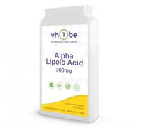 Alpha Lipoic Acid 300mg 120 Capsules, High Strength Vegan Alpha Lipoic ALA Supplement for Daily Antioxidant and Energy Support | 4 Months Supply | Non-GMO, Made in The UK by vh1be