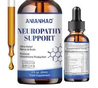 Alpha Lipoic Acid 600mg Liquid Drops for Neuropathy, Advanced 12-in-1 Stabilized R-ALA Supplement w. Benfotiamine Acetyl L-Carnitine Vitamin C E for Antioxidant Nerve Brain Energy Health