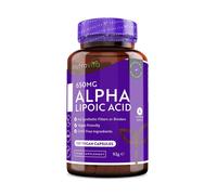 Alpha Lipoic Acid 650mg - 120 High Strength ALA Vegan Friendly Capsules - 4 Month Supply - Alpha-Lipoic Acid - No Synthetic Binders or Fillers - Made in The UK by Nutravita