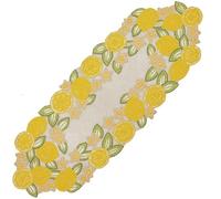 Alpha Living Home Beaded Table Runner - 36in, Glitz Decor, Farmhouse Rustic Bridal Shower Beaded Table Runner, Christmas - Biscotti