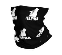 Alpha Lone Wolf Unisex Bandana Lightweight Neck Gaiter Multifunctional Face Covering Scarf For Outdoor Winter Sport Walking